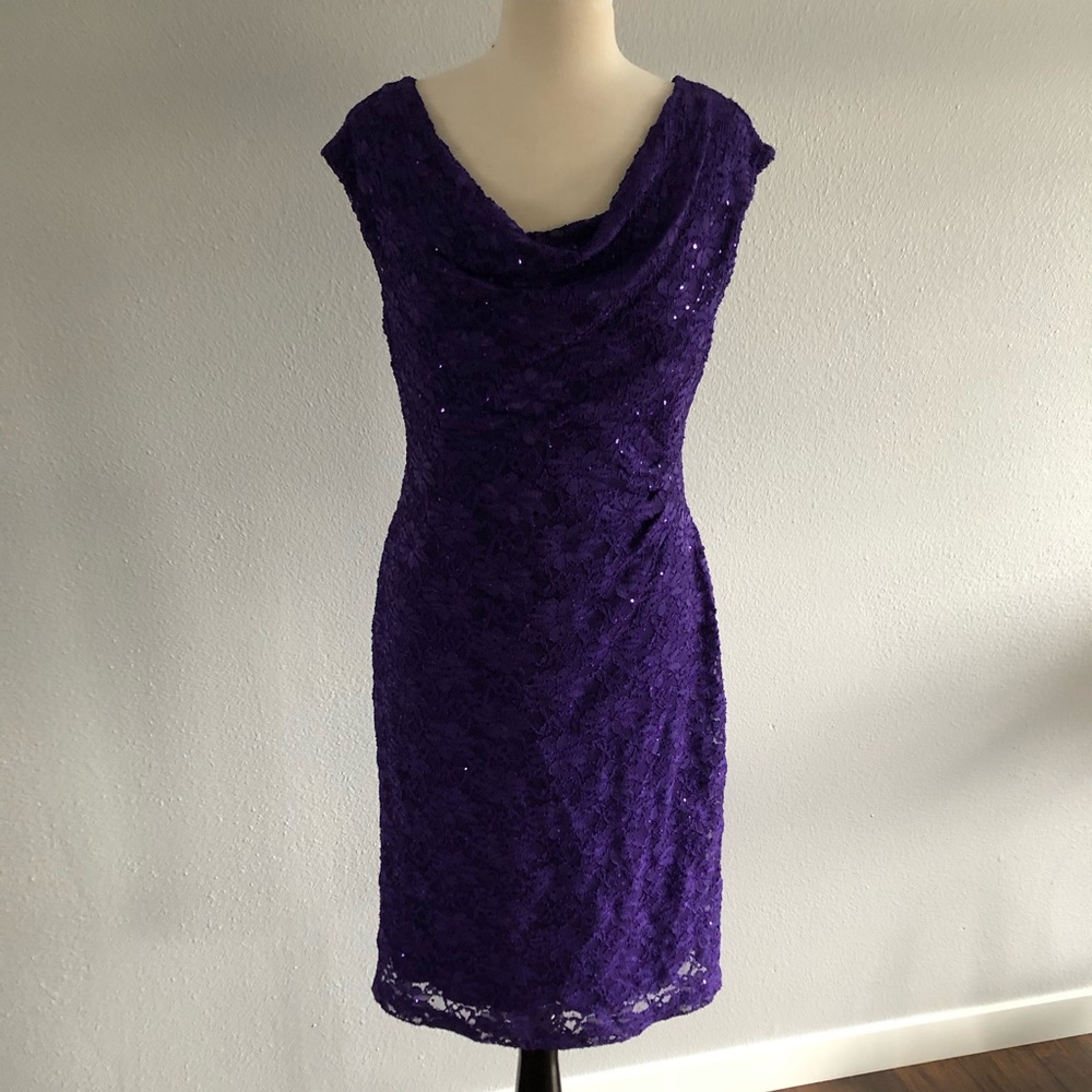 Purple sparkling dress